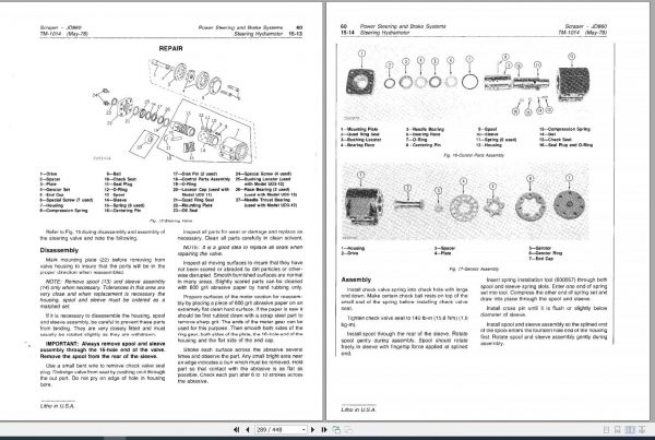 John Deere Scrapers 860 860A Technical Manual TM1014 3
