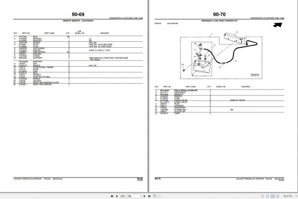 John Deere Self Propelled Sprayer 4700 Parts Catalog PC2448 2006 3