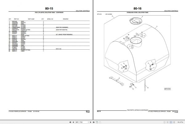 John Deere Self Propelled Sprayer 4710 Parts Catalog PC2829 2006 3