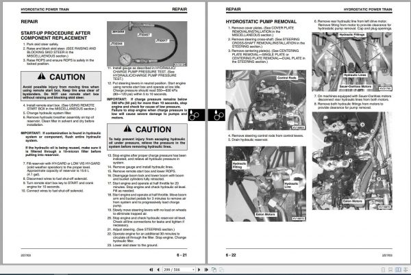 John Deere Skid Steer 240 250 Technical Manual TM1747 3
