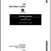 John Deere Skid Steer Loader 125 Technical Manual TM1167 1