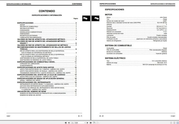John Deere Skid Steer Loader 280 Technical Manual TM10163 PT 2