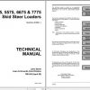 John Deere Skid Steer Loader 4475 5575 6675 7775 Technical Manual TM1553 1