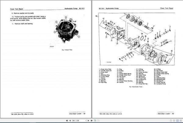 John Deere Skid Steer Loader 90 Technical Manual TM1205 3