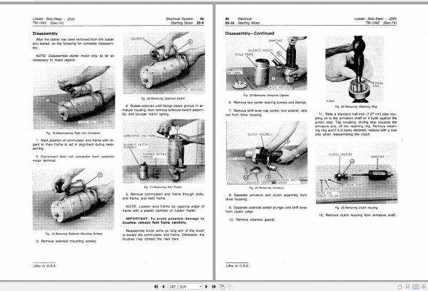 John Deere Skid Steer Loader JD24 Technical Manual TM1042 2