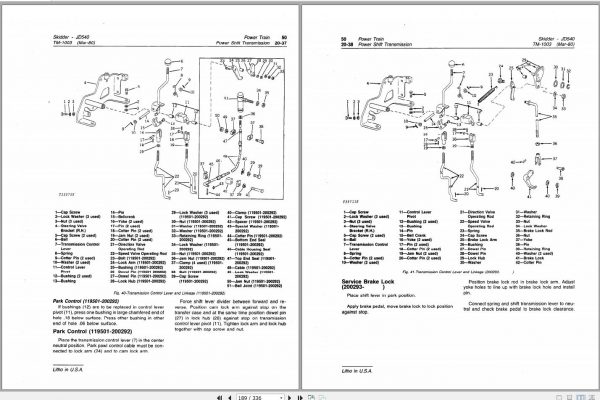John Deere Skidders 540 540A Technical Manual TM1003 2
