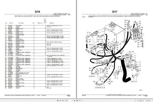 John Deere Skidders 640G3 648G3 460D 604614 Parts Catalog PC9515 2006 3