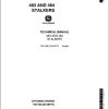 John Deere Stalkers 483 484 Technical Manual TM1168 1