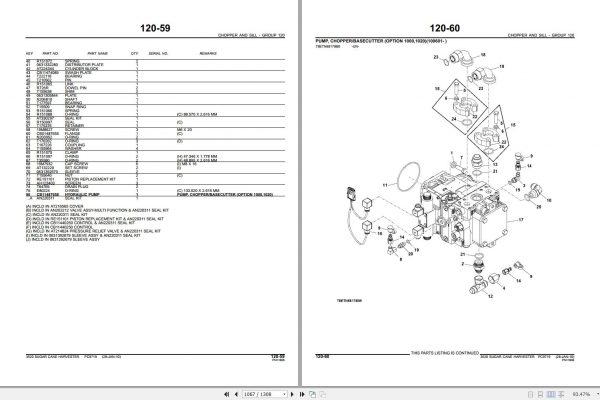 John Deere Sugar Cane Harvester 3520 090501 Parts Catalog PC9719 2010 3