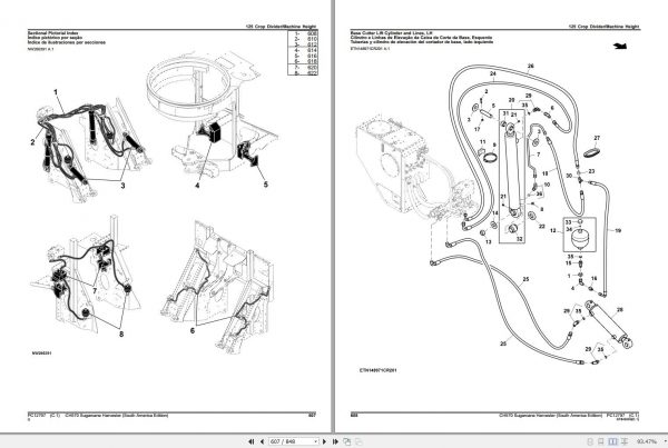 John Deere Sugarcane Harvester South America Edition CH570 Parts Catalog PC12797 2016 3