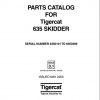 John Deere Tigercat Skidder 635 Parts Catalog 6350101 6350499 2003 1