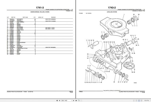 John Deere Track Fellber Buncher 909J 959J Parts Catalog PC9569 2006 3