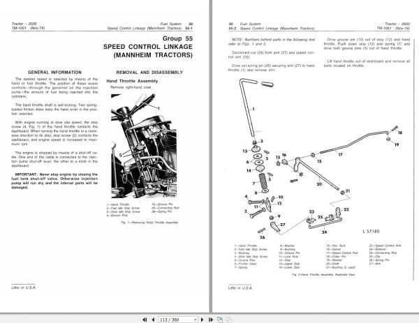 John Deere Tractor 2030 Technical Manual TM1051 2
