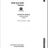 John Deere Tractor 2040 2240 Technical Manual TM1221 1