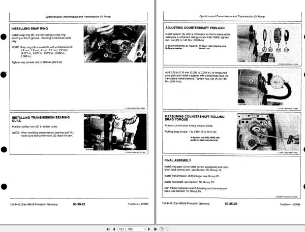 John Deere Tractor 3050 3350 3650 Technical Manual TM444 2