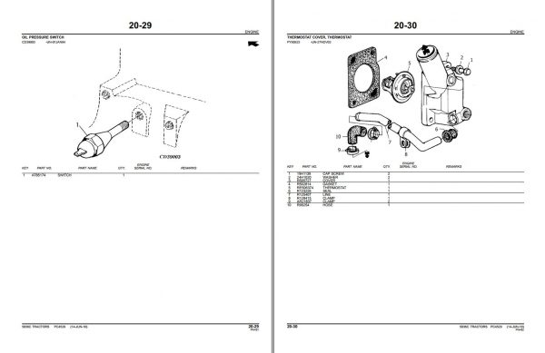John Deere Tractor 5036C Parts Catalog PC4529 2010 2
