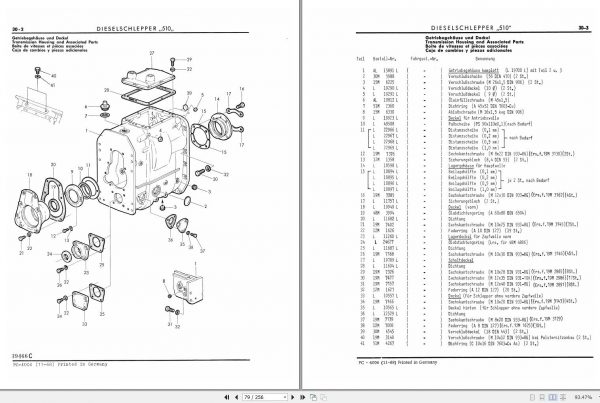 John Deere Tractor 510 Parts Catalog PC4004 2