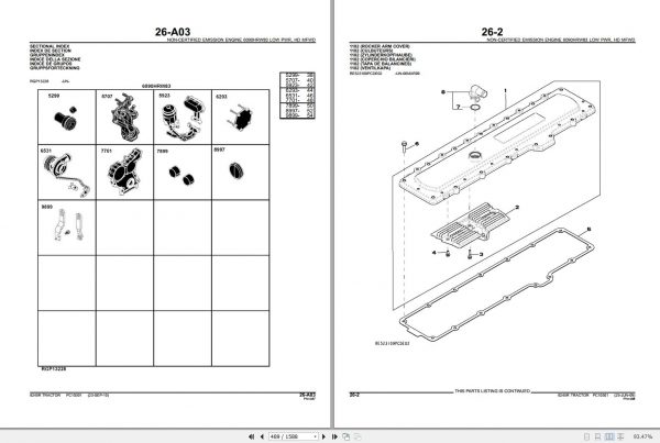John Deere Tractor 8245R Parts Catalog PC10301 2010 2