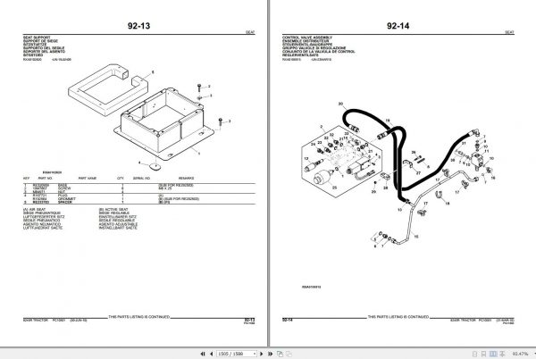John Deere Tractor 8245R Parts Catalog PC10301 2010 3