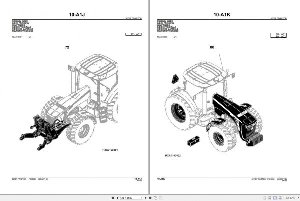 John Deere Tractor 8270R Parts Catalog PC10302 2010 2