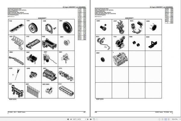 John Deere Tractor 8320R Parts Catalog PC10304 2010 2