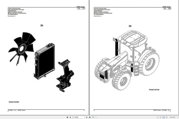 John Deere Tractor 8335R Parts Catalog PC10490 2012 2