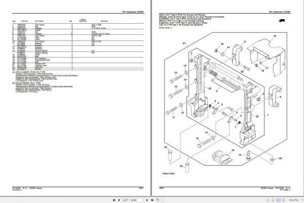 John Deere Tractor 8335R Parts Catalog PC10490 2012 3