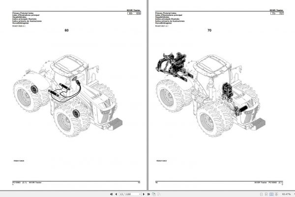 John Deere Tractor 9510R Parts Catalog PC10583 2012 2
