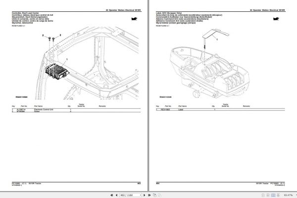 John Deere Tractor 9510R Parts Catalog PC10583 2012 3