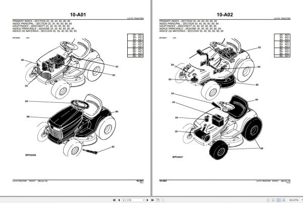 John Deere Tractor LA175 100 Series Parts Catalog PC9747 2010 2