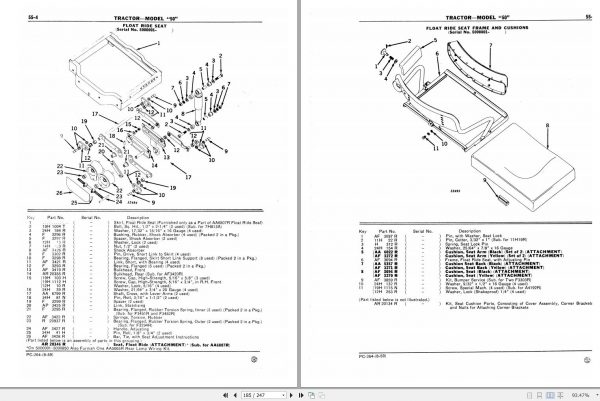 John Deere Tractor Model 50 Parts Catalog PC264 2