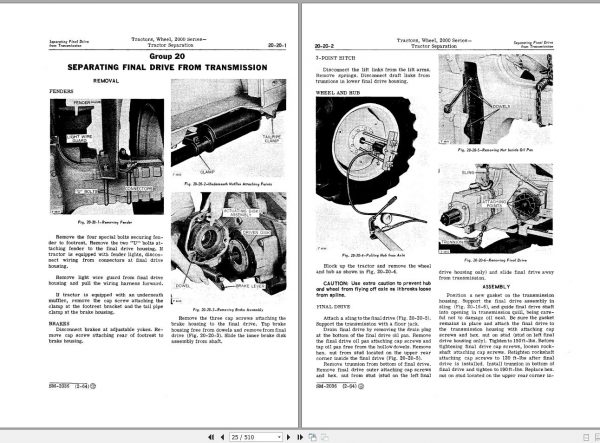 John Deere Tractors 2000 Series Service Manual SM2036 2