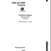 John Deere Tractors 2350 2550 Technical Manual TM4403 1