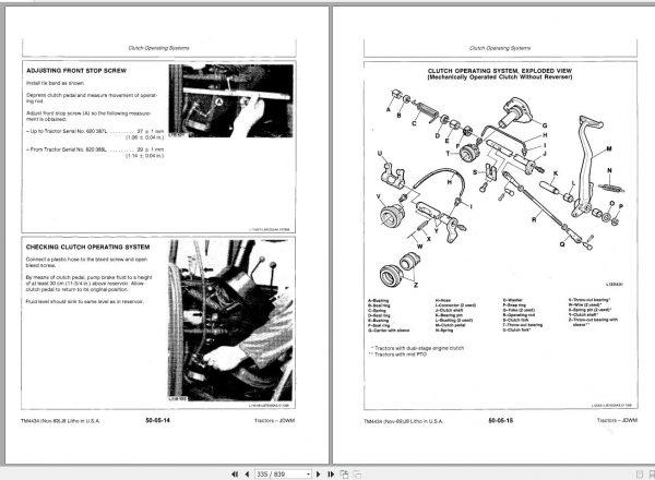 John Deere Tractors 2355 2555 2755 2855N Technical Manual TM4434 2