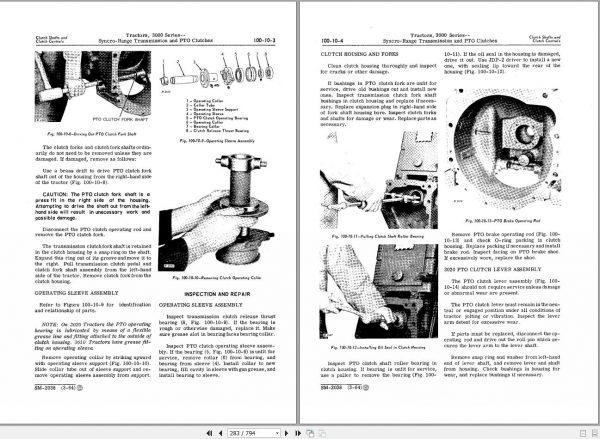 John Deere Tractors 3000 Series Service Manual SM2038 2