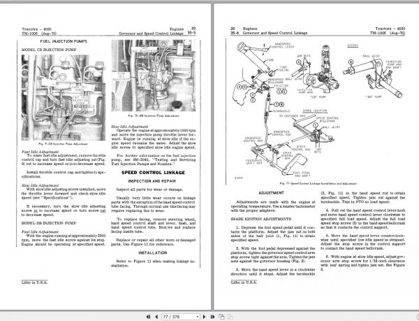 John Deere Tractors 4000 4020 Technical Manual TM1006 2