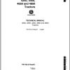John Deere Tractors 4050 4250 4450 4650 4850 Technical Manual TM1259 1