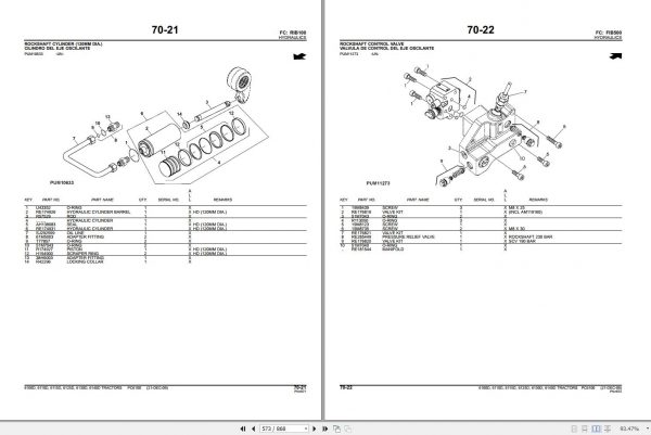 John Deere Tractors 6100D 6110D 6115D 6125D 6130D 6140D Parts Catalog PC6100 2009 3