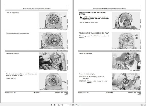 John Deere Tractors 6205 6505 Repair Manual TM4612 2