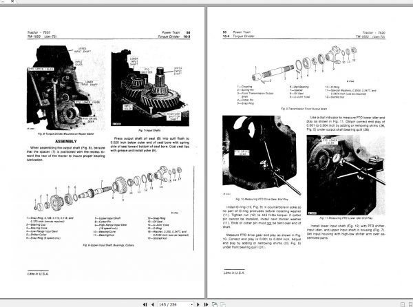 John Deere Tractors 7520 Technical Manual TM1053 2