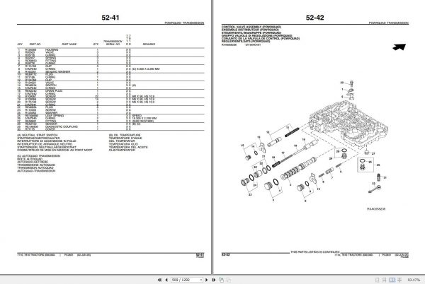 John Deere Tractors 7710 7810 Parts Catalog PC2831 2006 2