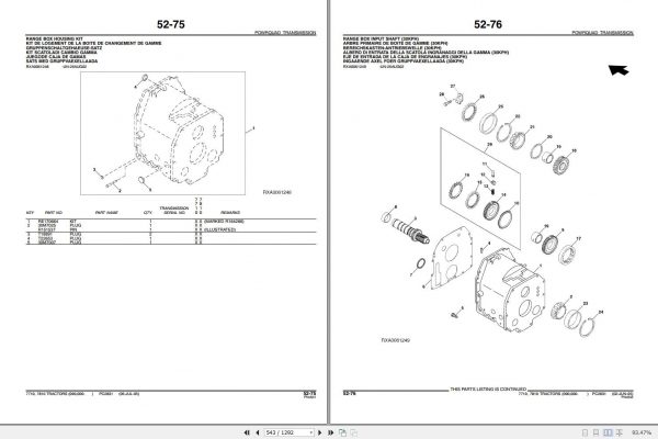 John Deere Tractors 7710 7810 Parts Catalog PC2831 2006 3