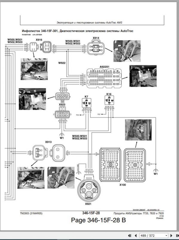 John Deere Tractors 7820 7920 7720 Technical Manual TM2903 RU 2
