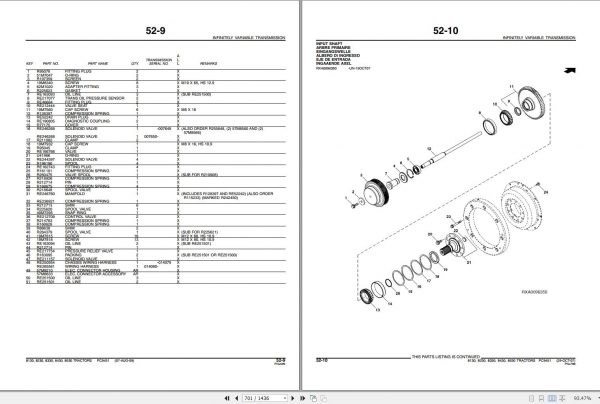 John Deere Tractors 8130 8230 8330 8430 8530 Parts Catalog PC9451 2009 3