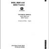 John Deere Tractors 8450 8650 8850 Technical Manual TM1256 1