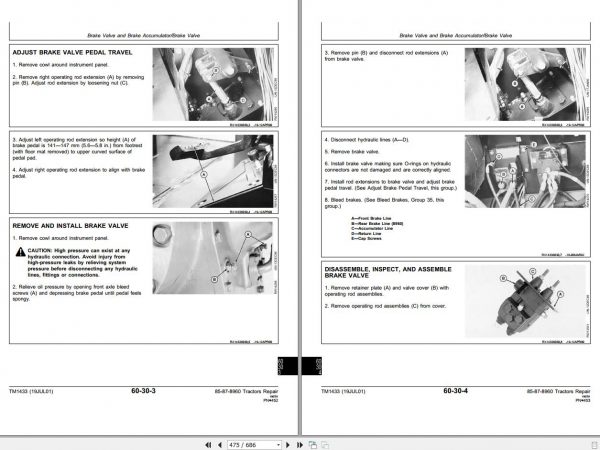 John Deere Tractors 8560 8760 8960 Repair Manual TM1433 3