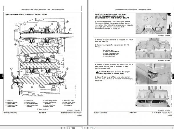 John Deere Tractors 8570 8770 8870 8970 Repair Manual TM1549 2