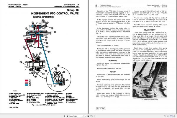 John Deere Tractors Loaders JD301 A Technical Manual TM1088 2