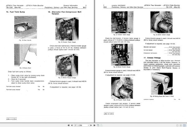 John Deere Tree Harvester JD743 A Technical Manual TM1226 2