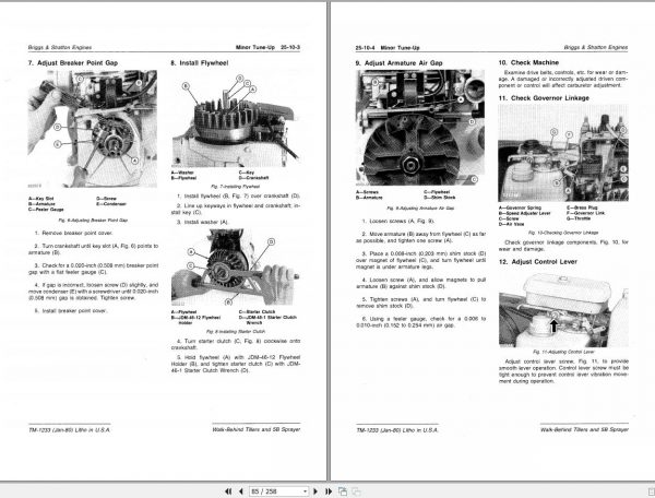 John Deere Walk Behind Tillers And 5B Sparyer Technical Manual TM1233 2